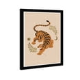 thumbnail image 4 of Wynwood Studio Tigress of the Leaves Tan Animals Wall Art Canvas Print Orange 13x19, 4 of 5