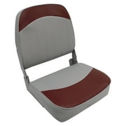 Wise 8WD734PLS-661 Standard Low Back Boat Seat, Grey / Red