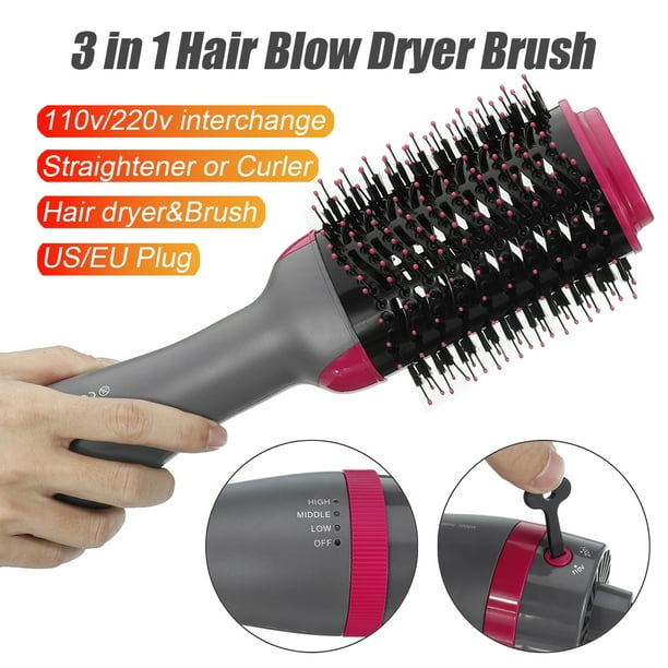 3-in-1 electric one-step hair dryer negative ion anti ...