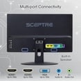 thumbnail image 2 of Sceptre E205W-16003R Monitor LED Ultradelgado sin Marco de 20" 75Hz 2x Altavoces Integrados HDMI VGA, Metal Negro 2018, 2 of 5