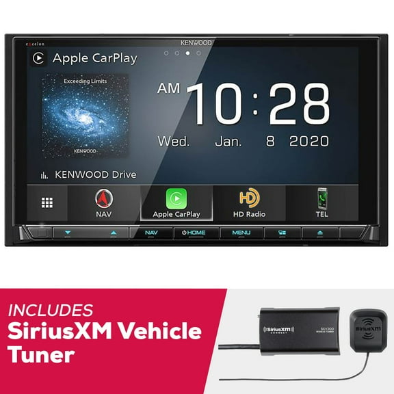 New Kenwood DNX997XR 6.8 Inch Navigation DVD Receiver with SiriusXM Vehicle Tuner