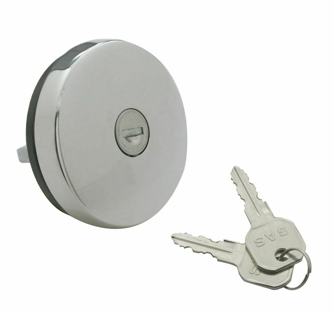 United Pacific Chrome Vented Locking Gas Cap 19471971 Chevy & GMC Pickup Truck