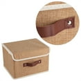 thumbnail image 4 of Clothing Storage Box, Mite Proof Durable Linen Clothes Organizer Box, Breathable For Home Fabric, 4 of 8