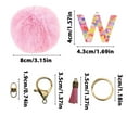 thumbnail image 4 of Dongrere Personalized Alphabet Keychain for Women - Initial Letter Keychain for Car Keys, Wallet, Backpack & Bag Accessories | Cute Gift Idea for Her, 4 of 5