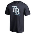 thumbnail image 2 of Men's Navy Tampa Bay Rays Splatter Logo T-Shirt, 2 of 3