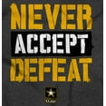 thumbnail image 2 of US Army Logo Never Accept Defeat Hoodie Sweatshirt Women Men Brisco Brands S, 2 of 6