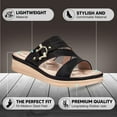 thumbnail image 5 of Flat Sandal for Women Heeled Open Toe Comfortable Flats for Women, 5 of 6