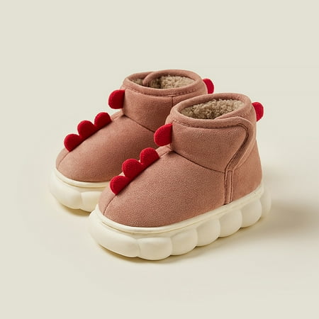 

Winter Kids Snow Boots Boys Girls Waterproof Thick Cotton Shoes Plus Velvet Warm Baby Boots