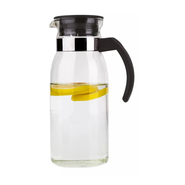 Jarra Aurora Drink Lab Vidrio Asa Negra 1 Litro Color Transparente