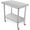 No backsplash + wheels, variant on Stainless Steel Prep Table 60 x 24 Inches Kitchen Work Tables with Wheels NSF Commercial Worktable for Restaurant and Home