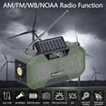 thumbnail image 1 of Green Emergency Radio 5000mah Solar Hand Crank Portable Am/fm/noaa Sos Radio With Flashlight&reading Lamp[HK] orange 2000mah, 1 of 5
