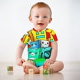thumbnail image 3 of Cube Geometry Dash Baby Romper Jumpsuit Summer Short Sleeve One-Piece Outfit Clothing Set Newborn Infant Toddler Bodysuits, 3 of 8
