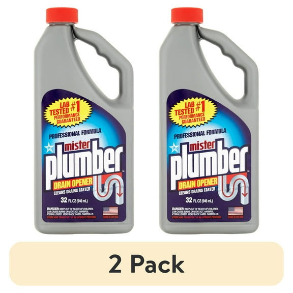 (2 pack) Mister Plumber 32oz Drain Opener
