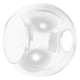 thumbnail image 5 of Pantalla de lámpara esférica de doble orificio, globo de cristal, para lámpara colgante E27. Pantalla de cristal transparente de doble apertura, repuesto para decoración del hogar estilo rústico., 5 of 8