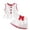 White, variant on Zaveiop Toddler Baby Girl Clothes Knit Floral Fly Sleeve Tops Shorts Cute Summer Spring Outfits Infant Baby Girl Clothing Set (2-3 Years, White)