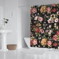 thumbnail image 3 of Waterproof Pioneer Shower Curtain 84x72 Inch Polyester Unique Colorful Floral Shower Curtain for Bathroom Hotel Home Decor with 12 Plastic Hooks, 3 of 5