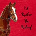 thumbnail image 3 of CafePress - Id Rather Be Riding! Horse T Shirt - Womens Football Shirt, 3 of 4