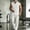 #0308-White, variant on Ceisia Men's Linen Blend Henley Short Sleeve Shirt And Elastic Waist Pants 2 Piece Outfit Black L Gift