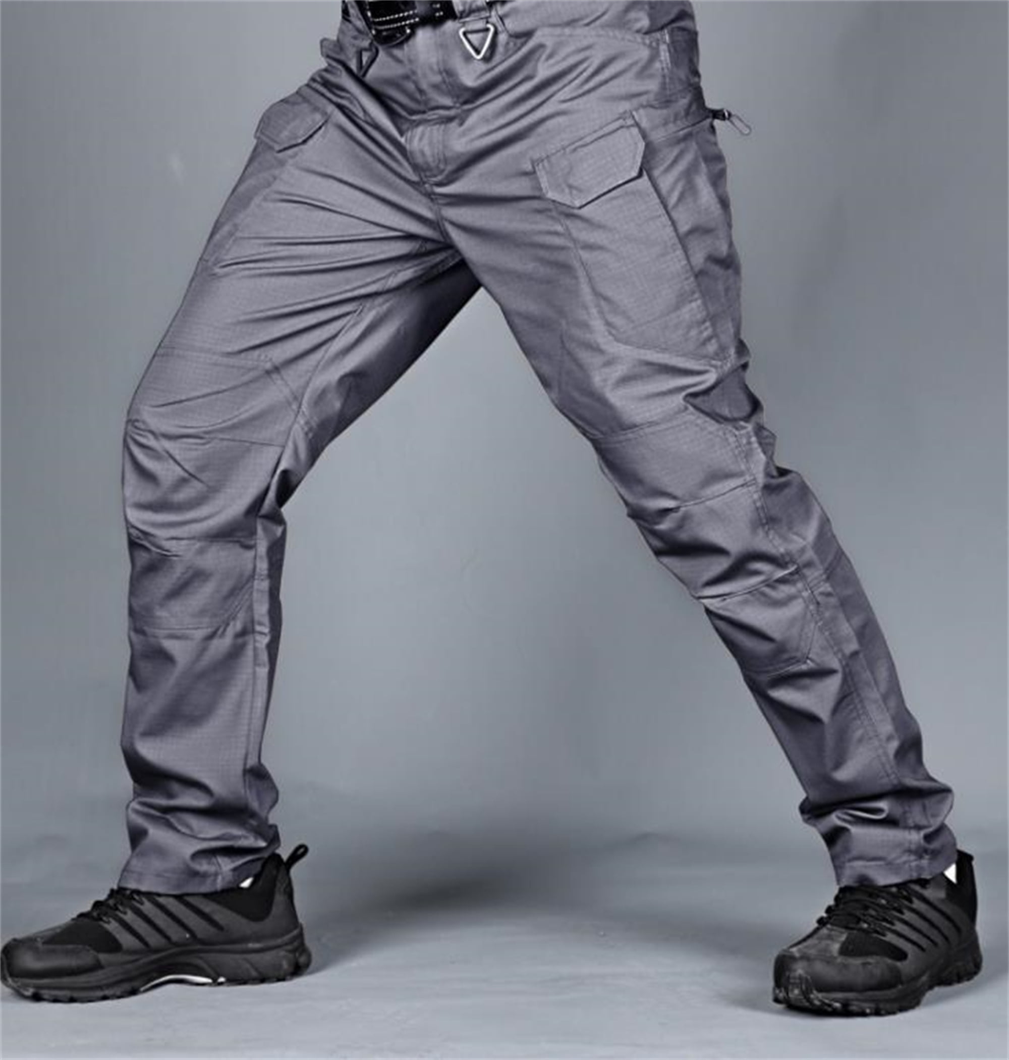 Men's Slim Shell Casual Hiking Trousers Tactical Cargo Combat Work Pants Outdoor 