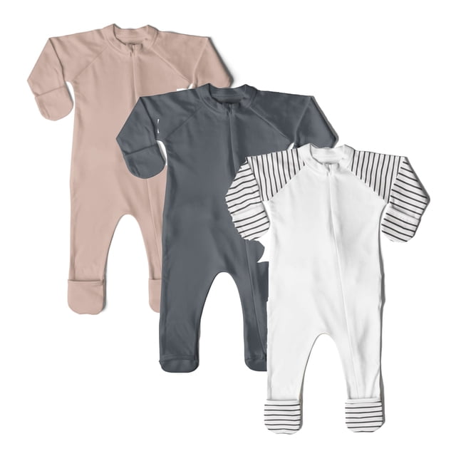 Goumikids Baby Sleep Gown Organic Sleepsack PJ Clothes, 03M Multicolor