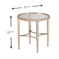 thumbnail image 6 of Southern Enterprises Thessaly Round End Table in Metallic Gold, 6 of 6
