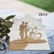 thumbnail image 5 of Tarjeta de invitación de boda de diseño hueco, con sobre Tarjetas de felicitación 3D para compromiso de boda Aniversario Despedida de soltera Fiesta Oro BLESIY Tarjetas de invitación de boda, 5 of 8