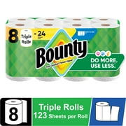 Bounty Paper Towels Select-A-Size White, 8 Triple Rolls, 123 Sheets per Roll