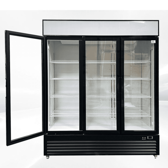 Commercial Refrigerator, Merchandiser, Display Fridge 3Glass Door, 64" x 38" x 80", 42 cu.ft, nsf certified