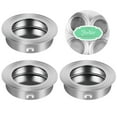 thumbnail image 3 of Raindrops Yardwe 4PCS 35mm Flat Stainless Steel Recessed Flush Pull Finger Insert Sliding Door Handle Cabinet Pulls Drawer, 3 of 7