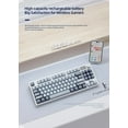 thumbnail image 4 of K86 Gaming Keyboard Colorful Backlight Mechanical 87 Keys Portable Wired/Wireless Keyboard Silence Hot Swap Design Keyboard for Laptop PC Computer Tablet, 4 of 9