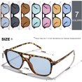 thumbnail image 5 of HAHDAXIA Lunettes de Soleil Rétro Vintage des Années 70 pour Femmes Hommes avec Protection UV VL9611, 5 of 5