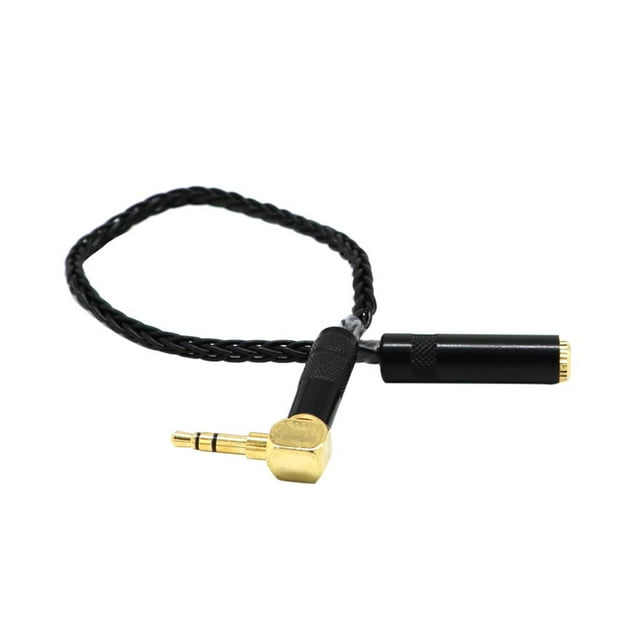 Cable Alargador de Extensión, Alambre Flexible, Conector 3.5mm, Adaptador a negro