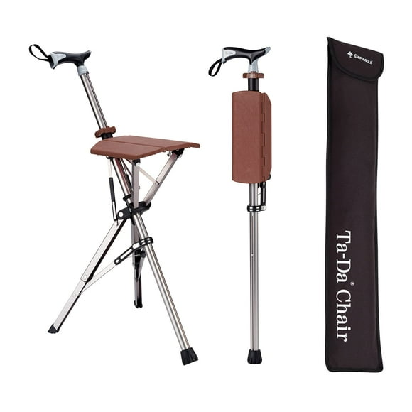 Silla plegable con bastón de senderismo STEP2GOLD Ta-Da, 34,6 cm
