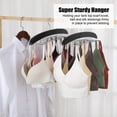 thumbnail image 5 of Topekada 2 Pack Tie Hanger Tank Top Hanger, Wooden 48 Hooks Hanger Set, Tie Rack, Belt Organizer for Closet,with Upgraded 360 Degree Rotating, Multiuse Hanger for Bras,Tank Tops,Camisoles(Black), 5 of 7