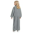 thumbnail image 6 of Wdgfv Teen Girls Sweatsuits Half Zipper Pullover Sweatshirts Baggy Wide Leg Sweatpants Set 2 Piece Activewear Grey 9-10 Years, 6 of 6
