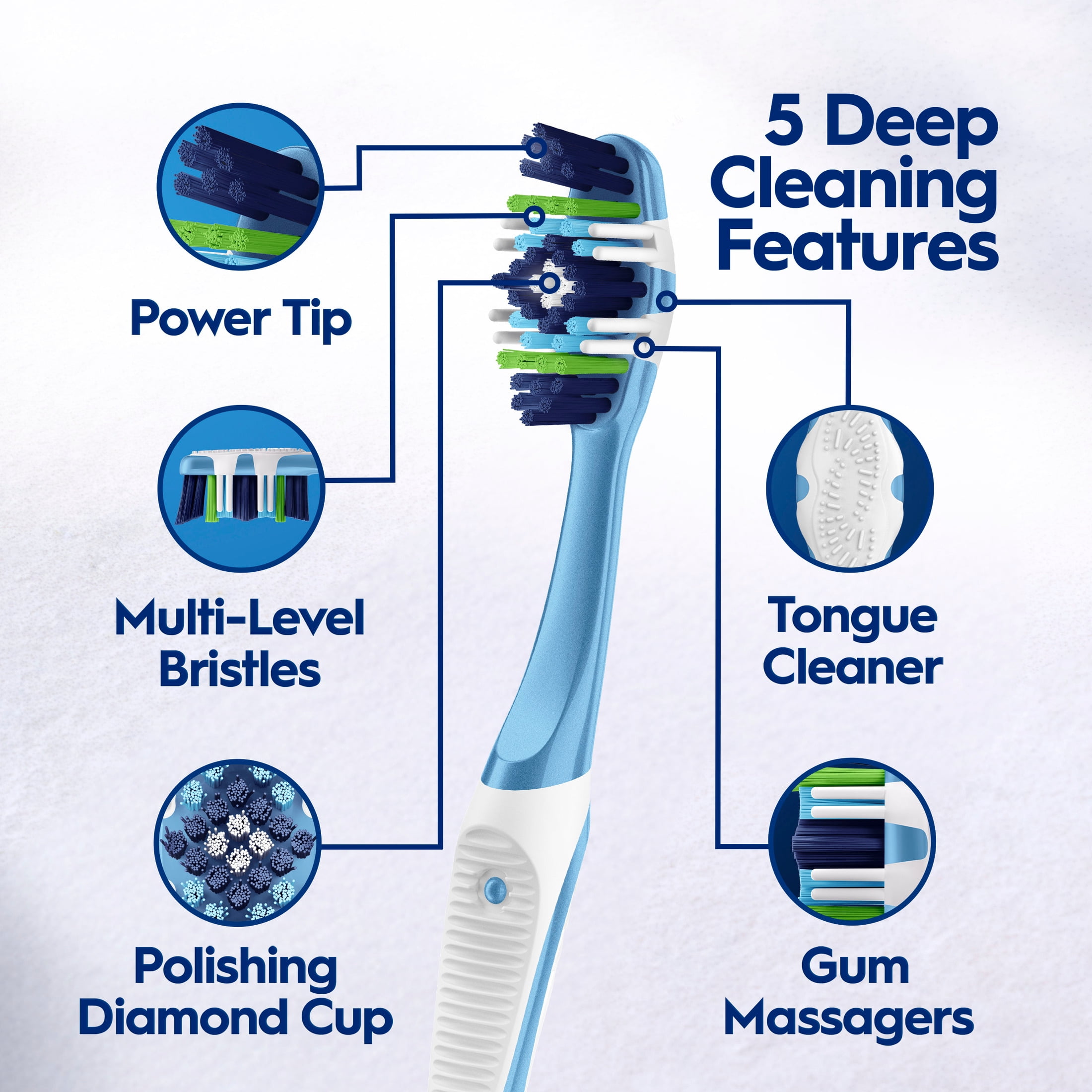 Oral-B Manual Toothbrush Pro-Health Superior Clean, Medium, 4 Count