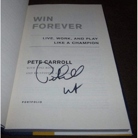 Pre-Owned Win Forever: Live, Work, and Play Like a Champion (Hardcover) 1591843235 9781591843238
