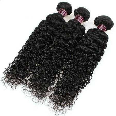Allove 7A Brazilian Kinky Curly Virgin Human Hair 3 Bundles, (Best Curly Virgin Hair)