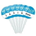 thumbnail image 1 of Kole Hello My Name Is Cupcake Picks Toppers - Set of 6, 1 of 1