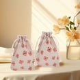 thumbnail image 4 of SEWACC 10pcs Christmas Goody Bags Red Cotton Drawstring for Candy and Presents, 4 of 8