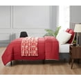 thumbnail image 2 of Serta So Cozy 5-Piece Sherpa Reverse Comforter Set, Red, King, 2 of 7