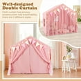 thumbnail image 2 of OLAKIDS Kids Play Tent, Large Size Playhouse with Washable Cotton Mat Star Light Windows Plaid Pennants, 57.5” x 38” x 52.5”, Indoor Outdoor Princess Tents Castle for Toddlers Age 3+ Years Old, 2 of 8