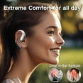thumbnail image 4 of MINISO X28 Audífonos Inalámbricos Bluetooth 5.4, Diseño de Oreja Abierta, Traductor AI, Más de 130 Idiomas, Tiempo de Reproducción de 40 Horas, Resistencia Al Agua IPX5, Rosa, 4 of 6