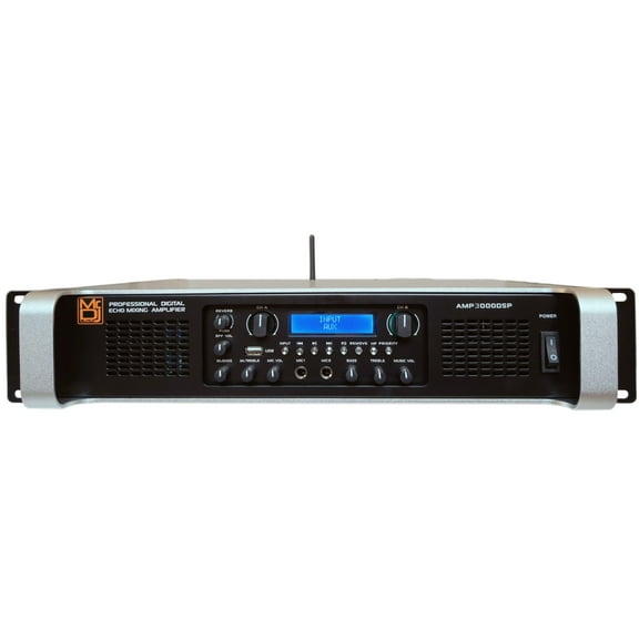 MR DJ AMP3000DSP 2Ch Class AB 3000W PA DJ Power Amplifier Onboard DSP Bluetooth USB