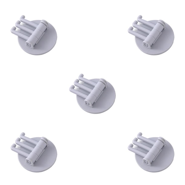 Advancent Gancho adhesivo de tres ramas Gran capacidad de carga Ganchos de barra Estante colgante Soporte para llaves de baño Estantes de Type2 NO2
