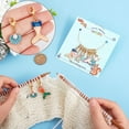 thumbnail image 3 of 10 Pcs Ocean Theme Stitch Markers 10 Styles Starfish/Whale/Shell Alloy Enamel Crochet Stitch Marker Charms Locking Stitch Marker for Knitting Weaving Sewing Accessories Handmade Jewelry for DIY, 3 of 7