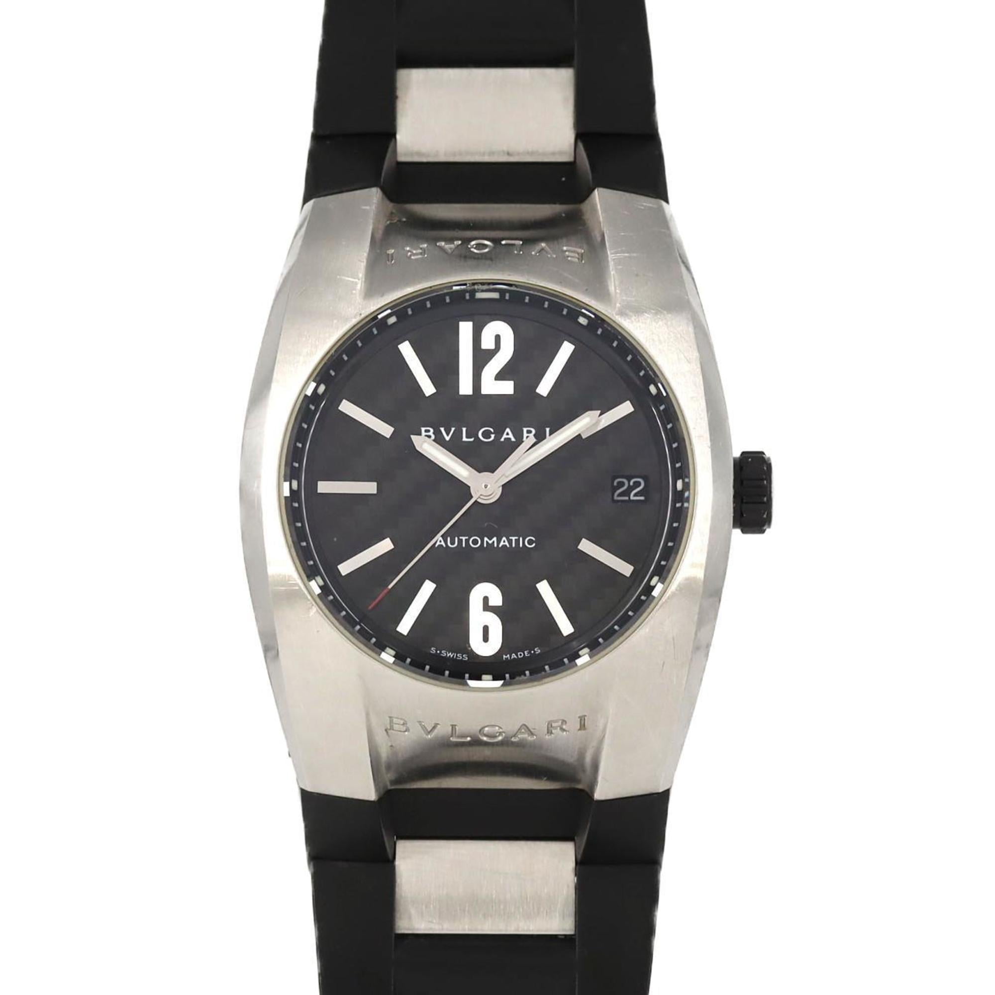 Pre-Owned BVLGARI Solotempo Watch ST35S Quartz Silver Dial 