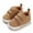 Brown, variant on Summer Children Toddler Shoes Boys And Girls Sports Flat Bottom Non Lightweight Double Hook Loop Easy To Wear Solid Color Simple Style Baby Athletic Shoes Size US:4 Brown