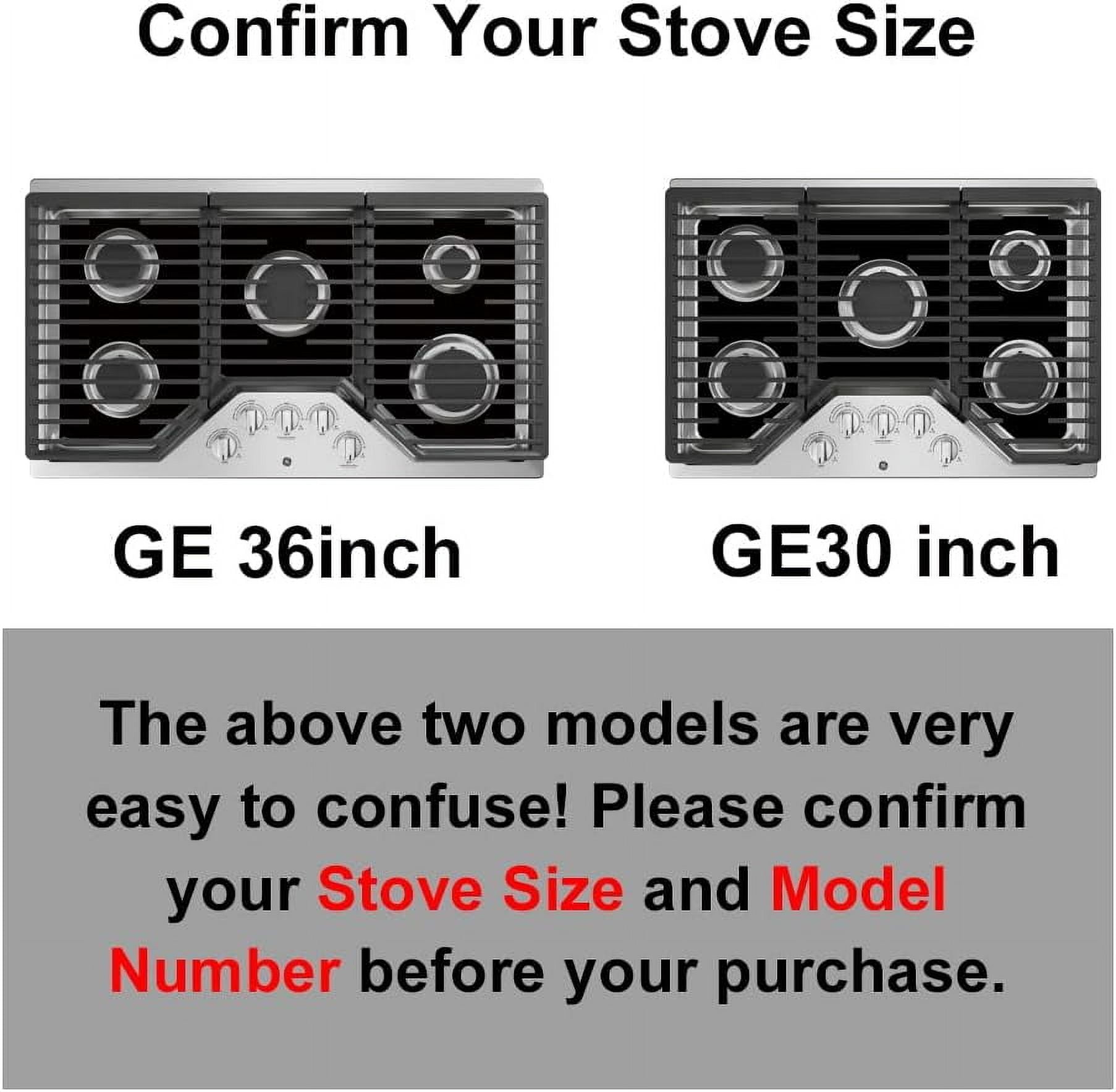FanXm Range Burner Covers and Heat Diffusers Waterproof, 30 inch