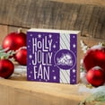 thumbnail image 4 of TCU Horned Frogs 6" Holiday Wood Plock Shelf Sign, 4 of 4